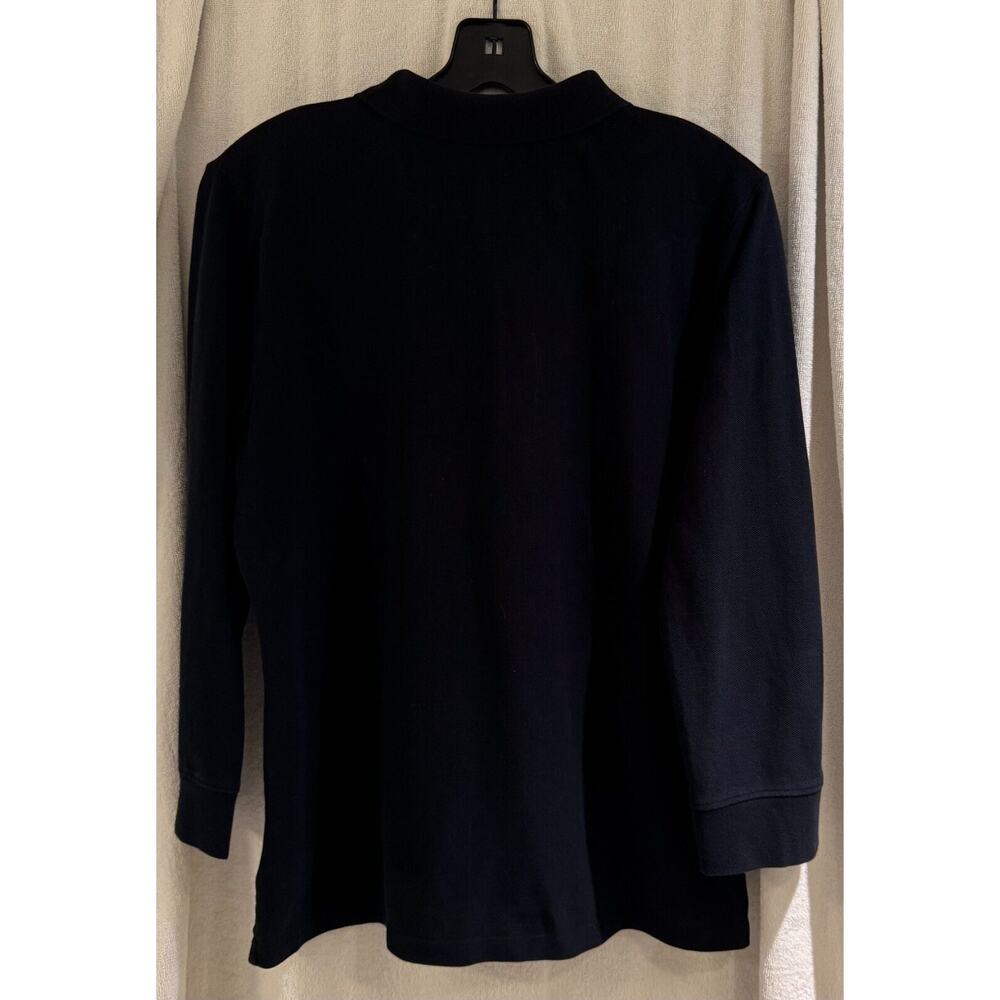 L-R-L Lauren Active Women's  L/S Polo Shirt Black LGE NWOT - Picture 3 of 3